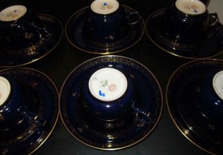 20th Century SEVRES French Porcelain Cup & Saucer EX HAROLD WILSON / DE GAULLE 5 12
