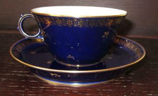 20th Century SEVRES French Porcelain Cup & Saucer EX HAROLD WILSON / DE GAULLE 5 3