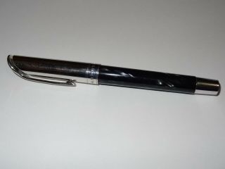 Bulgari Bvlgari Sterling Silver Rollerball Pen With Black Ink - Rare