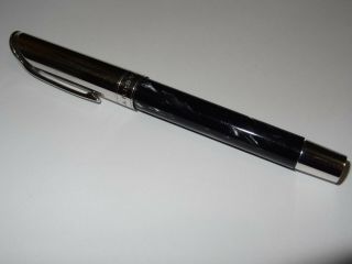 Bulgari Bvlgari Sterling Silver Rollerball Pen with black Ink - Rare 6