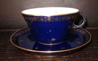 20th Century Sevres French Porcelain Cup & Saucer Ex Harold Wilson / De Gaulle 4