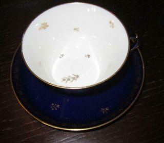 20th Century SEVRES French Porcelain Cup & Saucer EX HAROLD WILSON / DE GAULLE 3 6