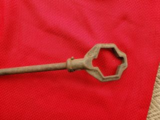 OLD ANTIQUE JOHN DEERE S2724D WAGON WRENCH RARE TRACTOR TOOL PLOW FARM VINTAGE 4
