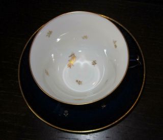 20th Century SEVRES French Porcelain Cup & Saucer EX HAROLD WILSON / DE GAULLE 2 3