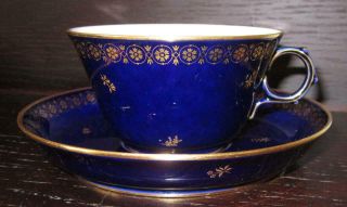 20th Century SEVRES French Porcelain Cup & Saucer EX HAROLD WILSON / DE GAULLE 2 4