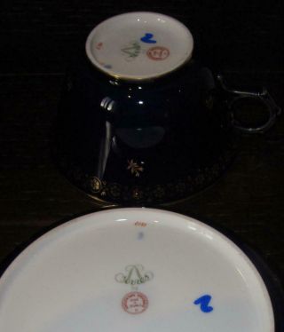 20th Century SEVRES French Porcelain Cup & Saucer EX HAROLD WILSON / DE GAULLE 2 8
