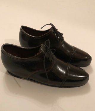 Miniature Dark Brown Men ' s Oxford Shoes Paperweights by Two ' s Company 2