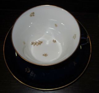 20th Century SEVRES French Porcelain Cup & Saucer EX HAROLD WILSON / DE GAULLE 1 2