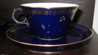 20th Century SEVRES French Porcelain Cup & Saucer EX HAROLD WILSON / DE GAULLE 1 4