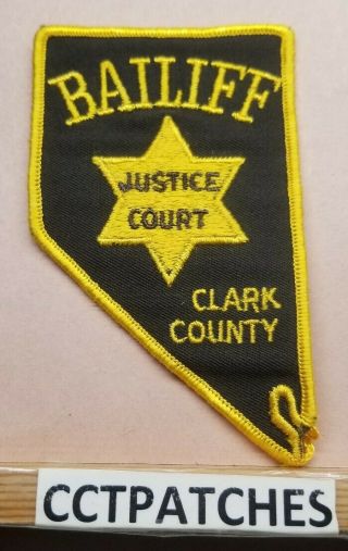 Clark County,  Nevada Bailiff Justice Court Sheriff (police) Shoulder Patch Nv