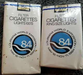 1984 Louisiana World Expo Cigarettes Vintage World 