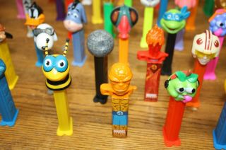 90,  Pez Assorted Characters Dispensers Star Wars,  Spider Man,  Bat Man & More 6
