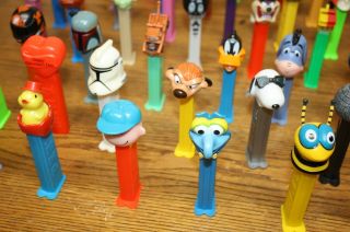 90,  Pez Assorted Characters Dispensers Star Wars,  Spider Man,  Bat Man & More 7