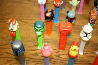 90,  Pez Assorted Characters Dispensers Star Wars,  Spider Man,  Bat Man & More 8
