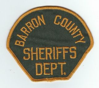 Vintage Barron County,  Wisconsin Sheriff 