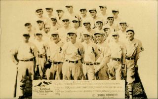 1928 Rppc Baseball Postcard St Louis Cardinals Team By Block Brothers 7 Hofers