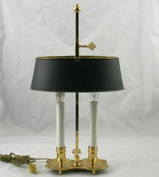 Frederick Cooper Brass Bouillotte Desk Lamp