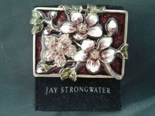 Jay Strongwater Mini Mirror With Velvet Snap Close Case.