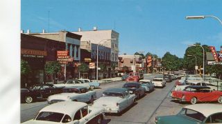 Wi Wisconsin Lake Geneva / Business District / 1950s Cars