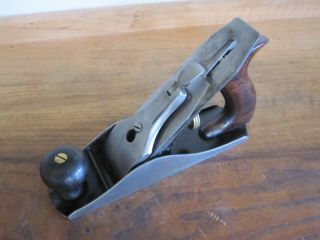 Antique Vintage Stanley No.  4 Type 6 (1888 - 1892) Smooth Woodworking Plane Tool