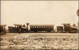 Trains On Top Of Mt.  Washington Nh Railway 1913 By R.  H.  Bassens Rppc Postcard