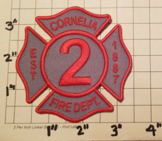 Cornelia (ga) Fire Department Patch
