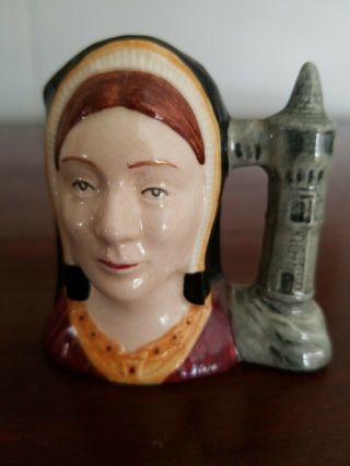 Royal Doulton Miniature Toby Jug " Catherine Of Aragon " D6658 Style One Retired