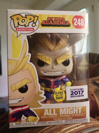 Funko Pop Anime: My Hero Academia - All Might Funimation Glow In The Dark 2017