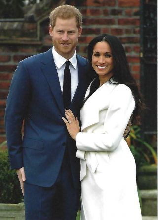 Harry & Megan,  Duke & Duchess Of Sussex Engagement Day 2017 - Single Postcard