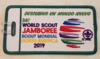 2019 World Scout Jamboree Ist Luggage Tag.  Spanish Version