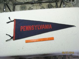 Vintage Pennsylvania Pennant Flag