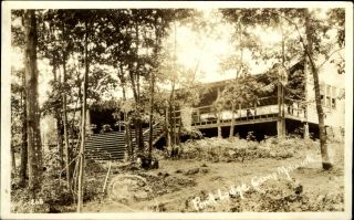 Pond Lodge Camp Mohawk Litchfield Connecticut Ct Rppc Real Photo 1929