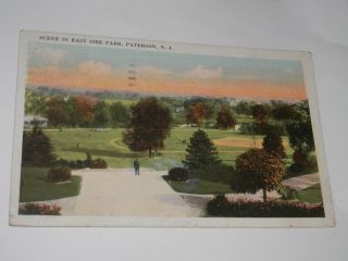 Paterson Nj - 1922 Postcard - Scene In East Side Park