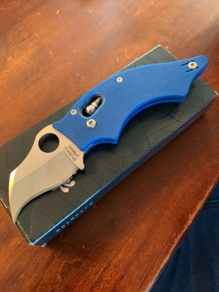 Spyderco Rare Dodo Blue C80gblp In The Box