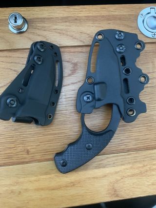 Colonel Blades No Viz Nco Tactical Knife With Custom Kydex Sheath And Trainer
