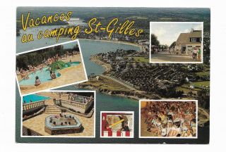 Benodet France Camping Pointe St - Gilles Postcard 644e