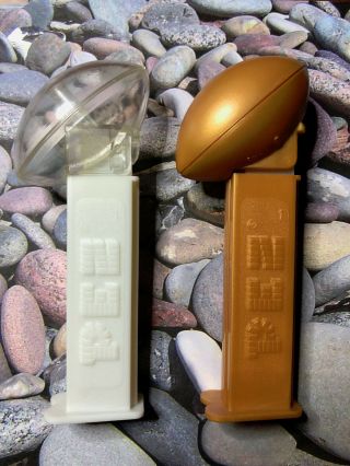 PEZ Crystal Clear and Gold Football 2003 Dispenser. 3