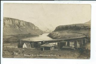 Lombard Mt Montana Rppc Postcard Missouri River Gap Railroad Loop Rpo 1910