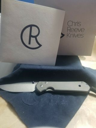 Chris Reeve Double Thumb Lug Large Sebenza 21 Plain S35vn Blade Knife/knives