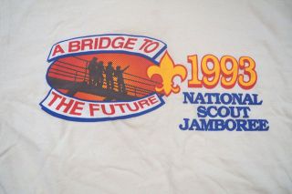 A Bridge To The Future - Jamboree 1993 Boy Scout T Shirt - Large - Bsa Virginia