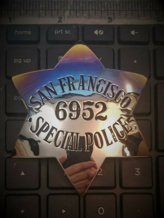 San Francisco Police Dept Special Police 6 Pt Star.