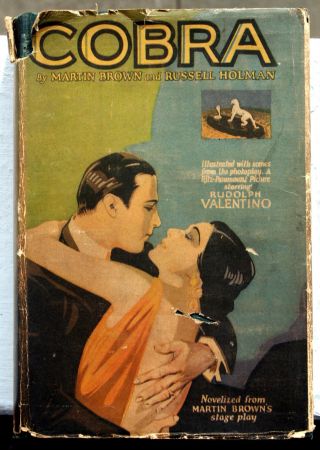 Cobra Rudolph Valentino Grosset Photoplay Fp Hcdj Nita Naldi 1925 Book