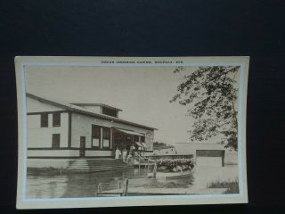 Indian Crossing Casino Waupaca,  Wisconsin Vintage,  Unposted Lithograph