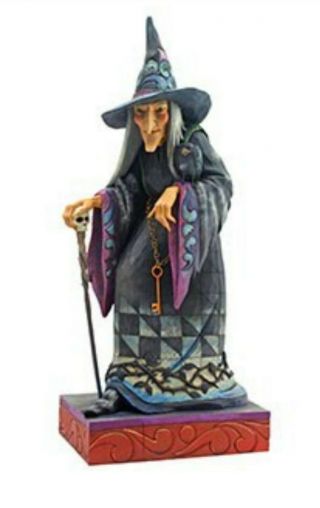 Jim Shore - Statue Old Witch With Cane Rare Retired 2009 Halloween 24 " Tall