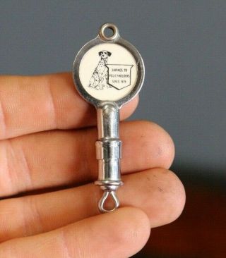 Vintage Keychain Key Ring Tomorrow Minded Insurance Dalmatian Dog Old Keys Vtg