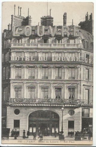 France Postcard - Paris - Hotel Du Louvre - Ref 10743a