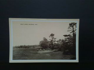 Golf Links Waupaca,  Wisconsin Vintage,  Unposted Lithograph