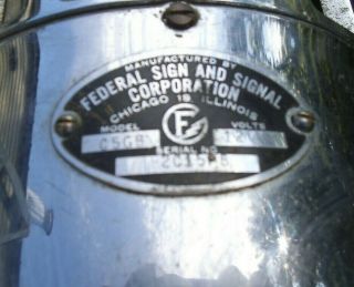 Federal Sign and Signal Corporation 66 - GH rotor,  high pitch,  direct drive Siren 6