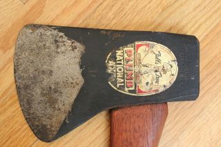 Vintage Plumb National Hickory Handle Single Bit Hatchet Axe Tool USA 3