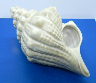 Ceramic Seashell Figurine Planter Beach Decor